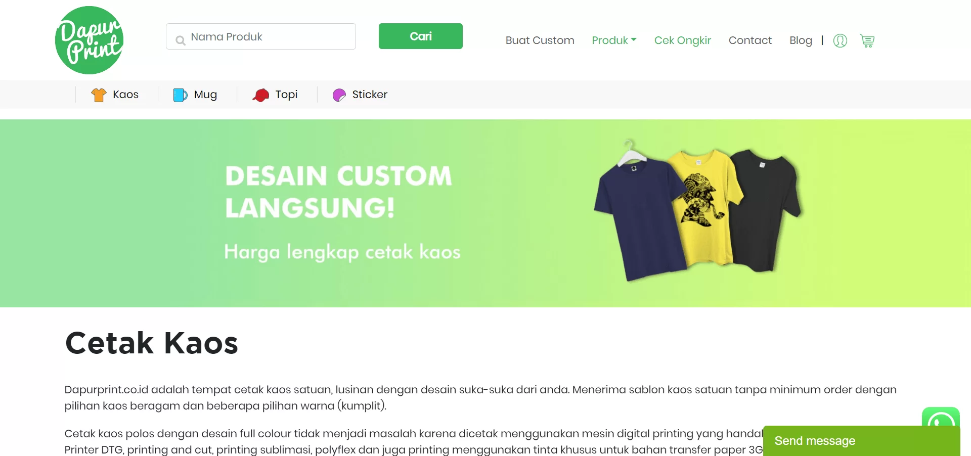 Sablon / Percetakan